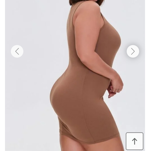 NWT Mocha Sleeveless Bodycon Dress Size 2X - Picture 3 of 5